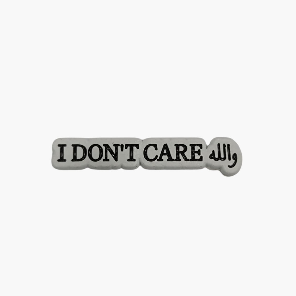 Metal Enamel Brooches 3m Sticker i don't care wallah