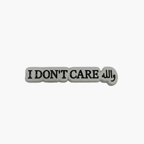 Metal Enamel Brooches 3m Sticker i don't care wallah