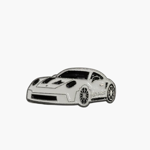 Metal Enamel Brooches 3m Sticker White Porshe