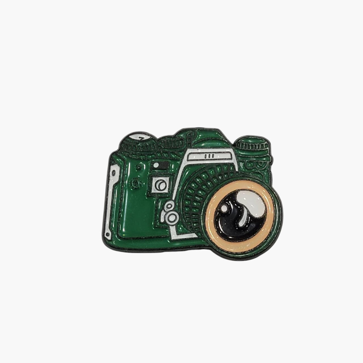 Metal Enamel Brooches 3m Sticker Green Camera