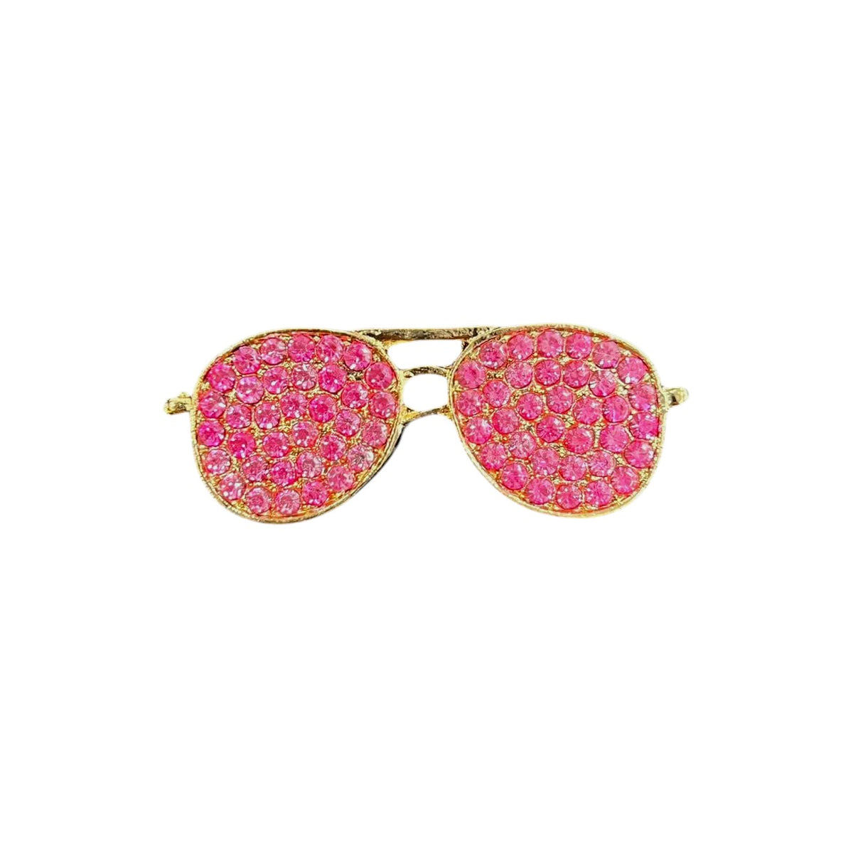 Metal Enamel Brooches 3m Sticker Pink Diamond Glasses