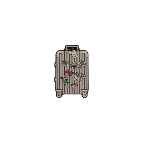 Metal Enamel Brooches 3m Sticker Travel Lugguage Bag