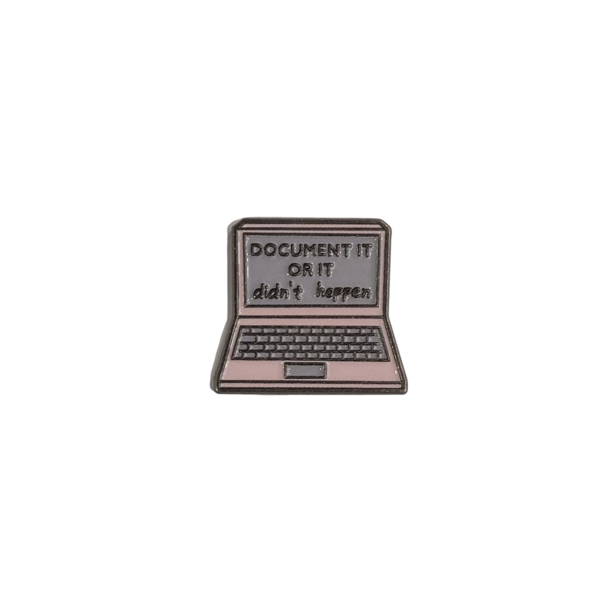 Metal Enamel Brooches 3m Sticker Pink Laptop