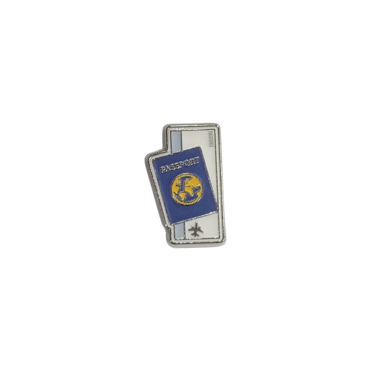 Metal Enamel Brooches 3m Sticker Passport Boarding Pass