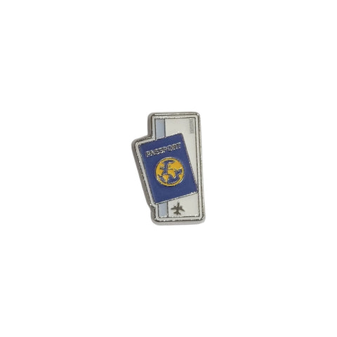 Metal Enamel Brooches 3m Sticker Passport Boarding Pass