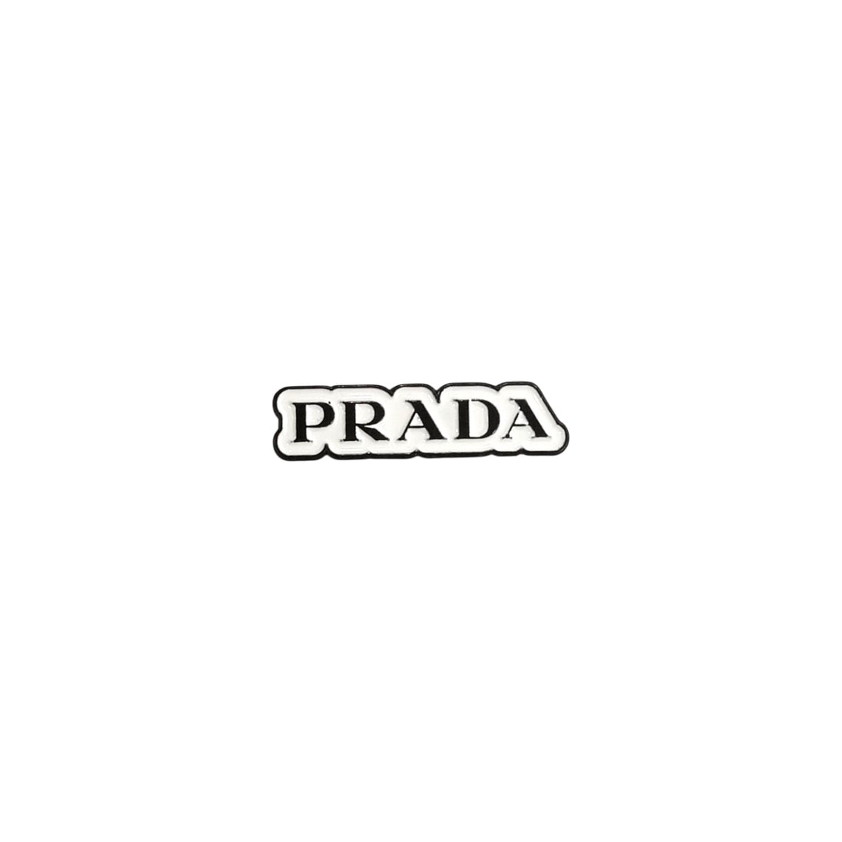 Metal Enamel Brooches 3m Sticker Prada Logo