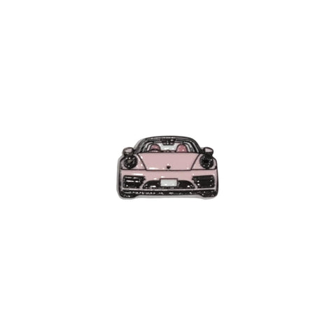 Metal Enamel Brooches 3m Sticker Pink Porsche
