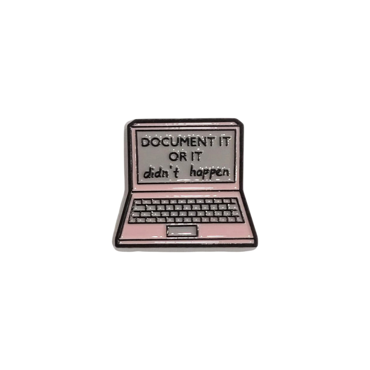 Metal Enamel Brooches 3m Sticker Pink Laptop