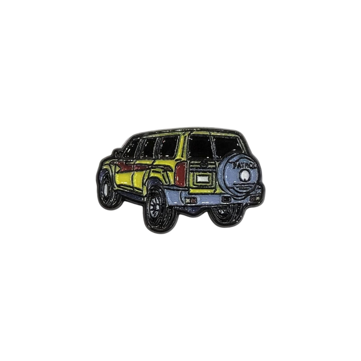 Metal Enamel Brooches 3m Sticker Nissan Patrol Yellow