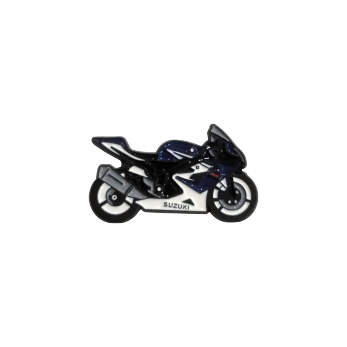 Metal Enamel Brooches 3m Sticker Sports bike blue