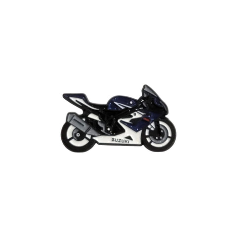 Metal Enamel Brooches 3m Sticker Sports bike blue