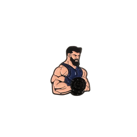 Metal Enamel Brooches 3m Sticker Body Builder