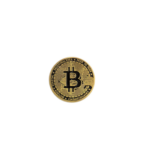 Metal Enamel Brooches 3m Sticker Bitcoin Logo