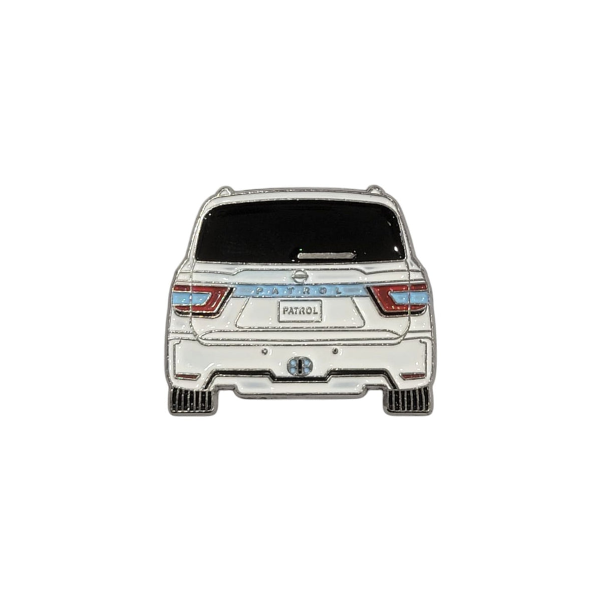 Metal Enamel Brooches 3m Sticker White Nissan Patrol