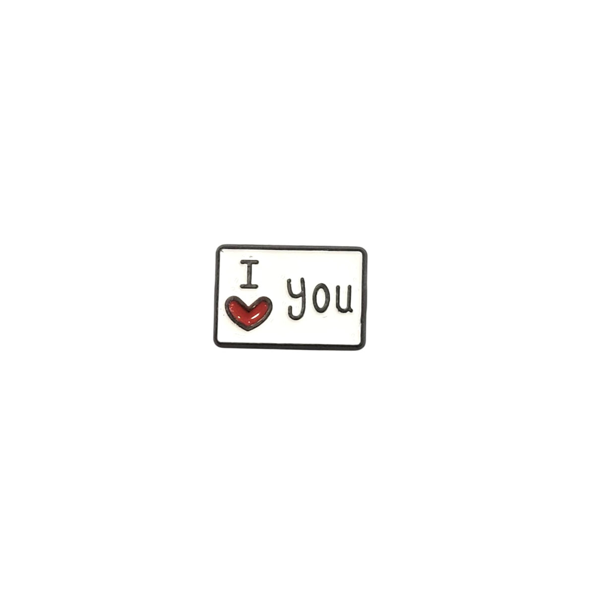 Metal Enamel Brooches 3m Sticker i love you