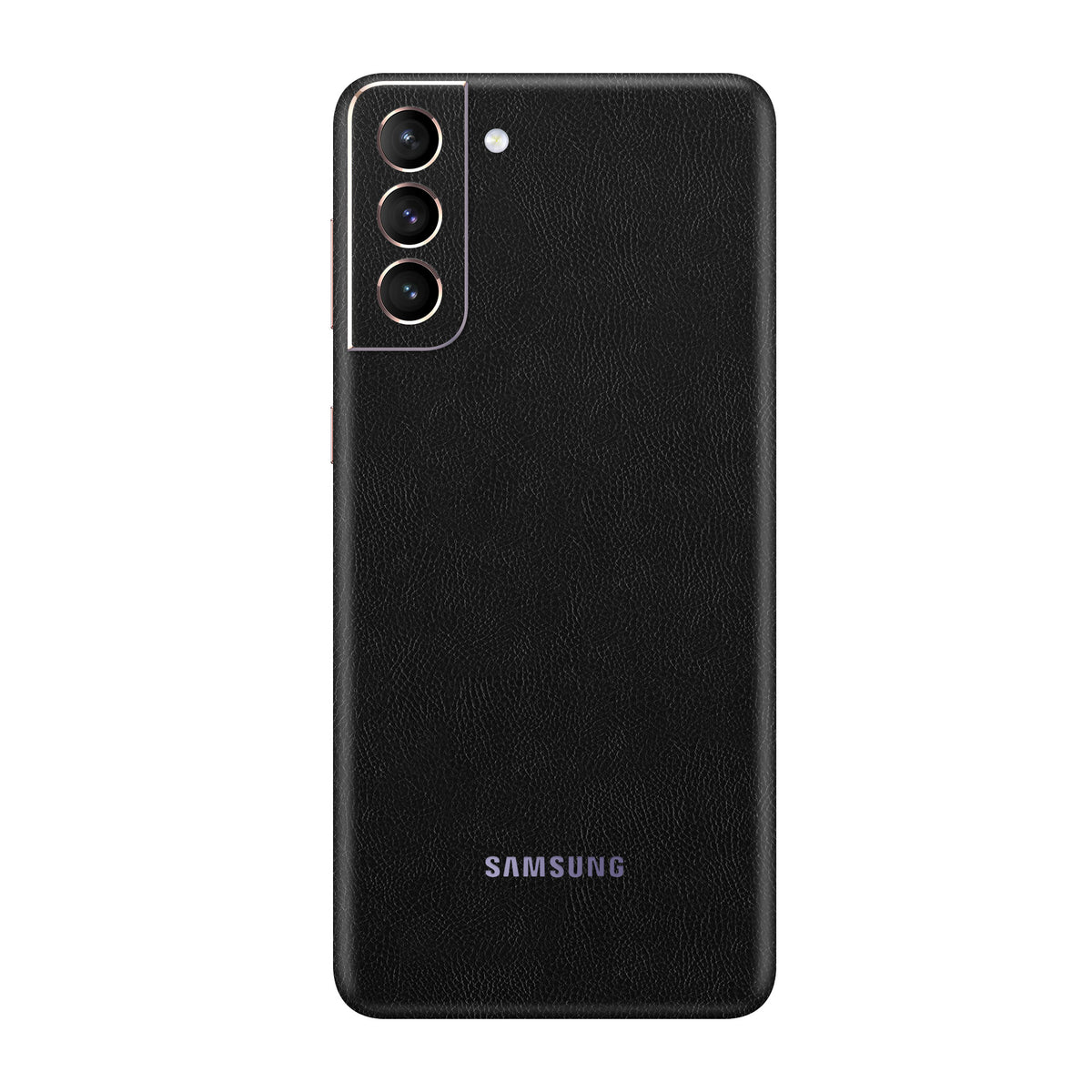 Cowhide Black Skin for Samsung S21 Plus