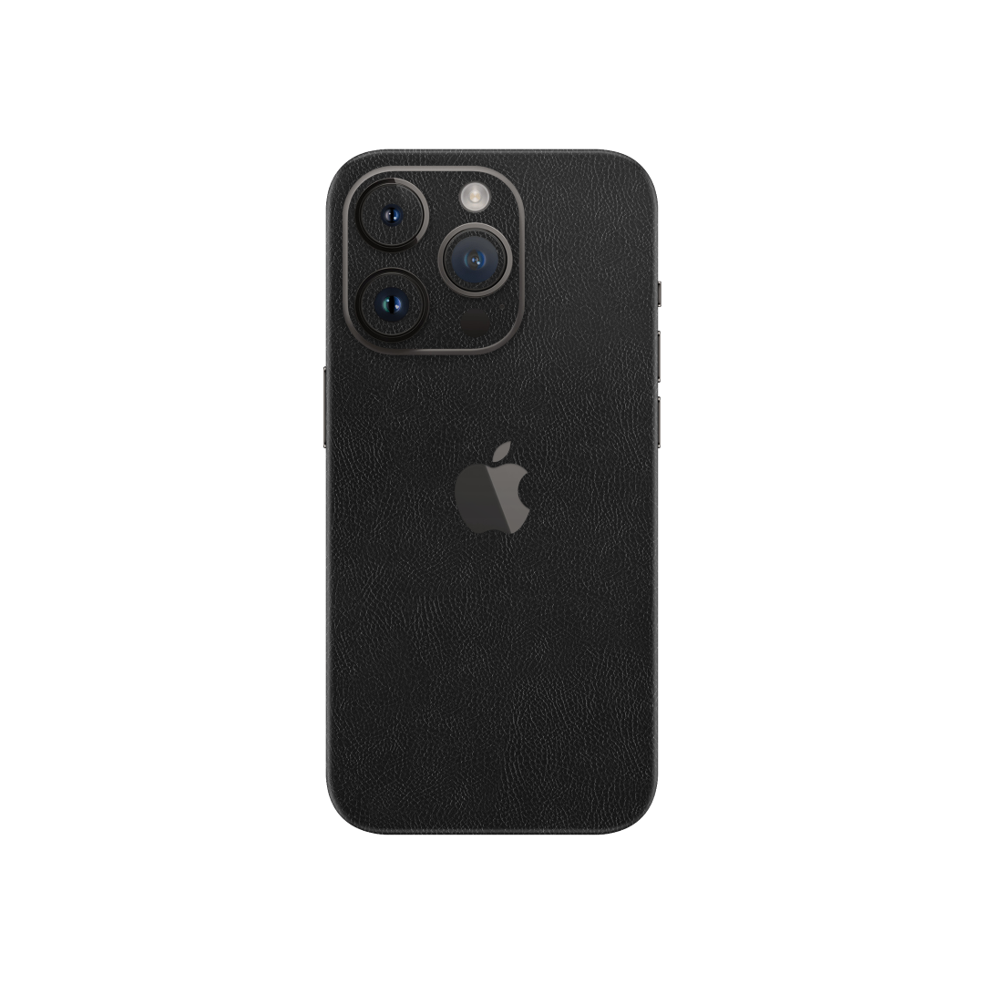 Cowhide Black Skin for Iphone 15 Pro