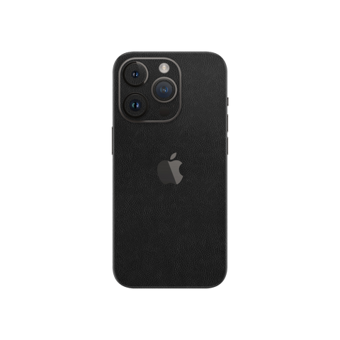 Cowhide Black Skin for Iphone 15 Pro