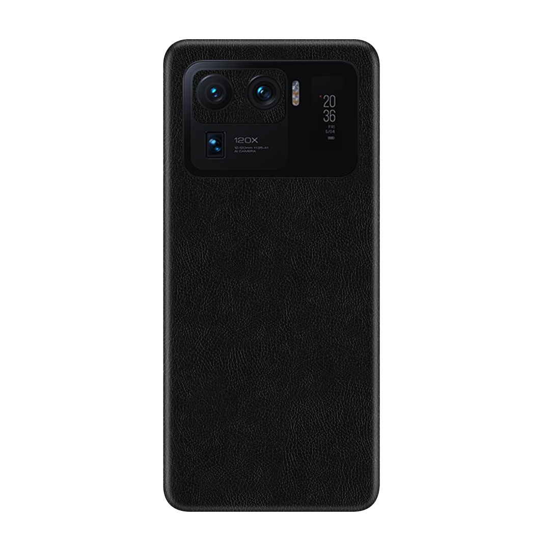 Cowhide Black Skin for MI 11 Ultra 5G