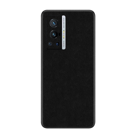 Cowhide Black Skin for Vivo X70 Pro