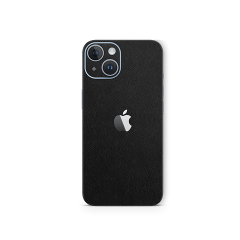 Cowhide Black Skin for IPhone 14