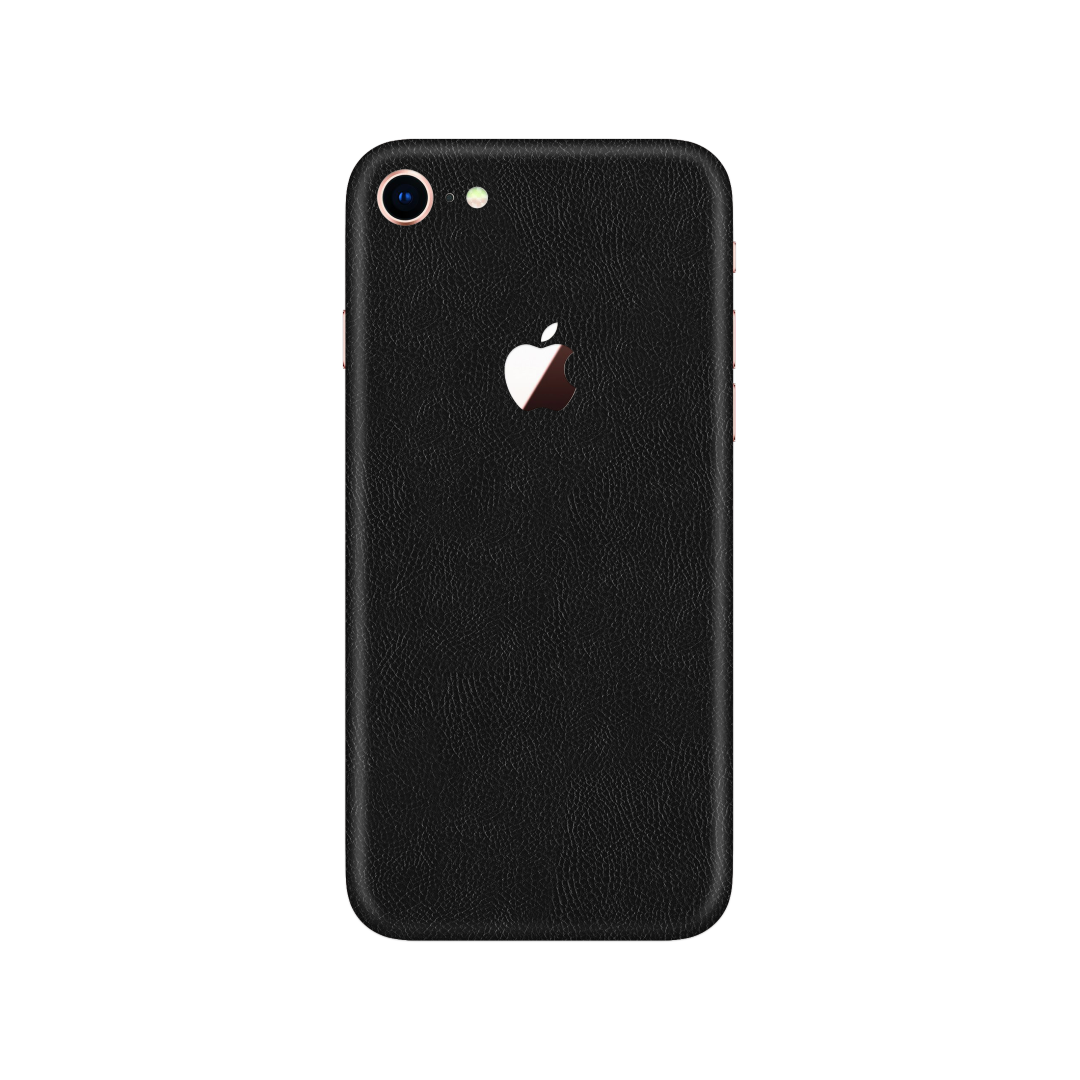 Cowhide Black Skin for iPhone SE 2022