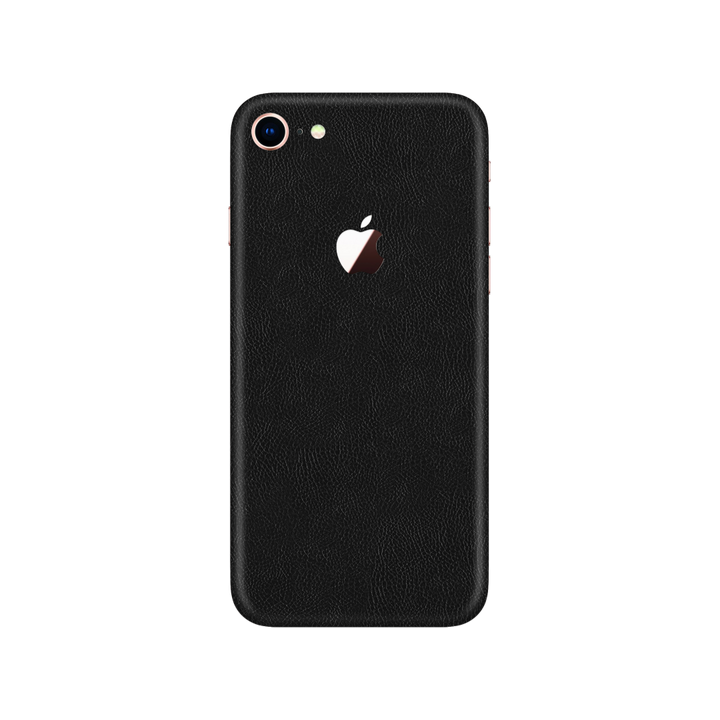 Cowhide Black Skin for iPhone SE 2022