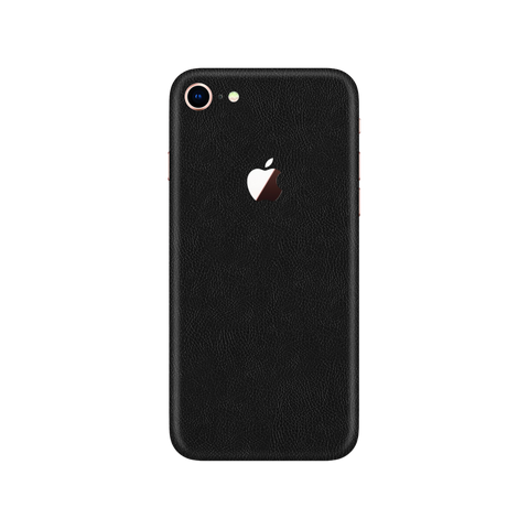 Cowhide Black Skin for iPhone SE 2022