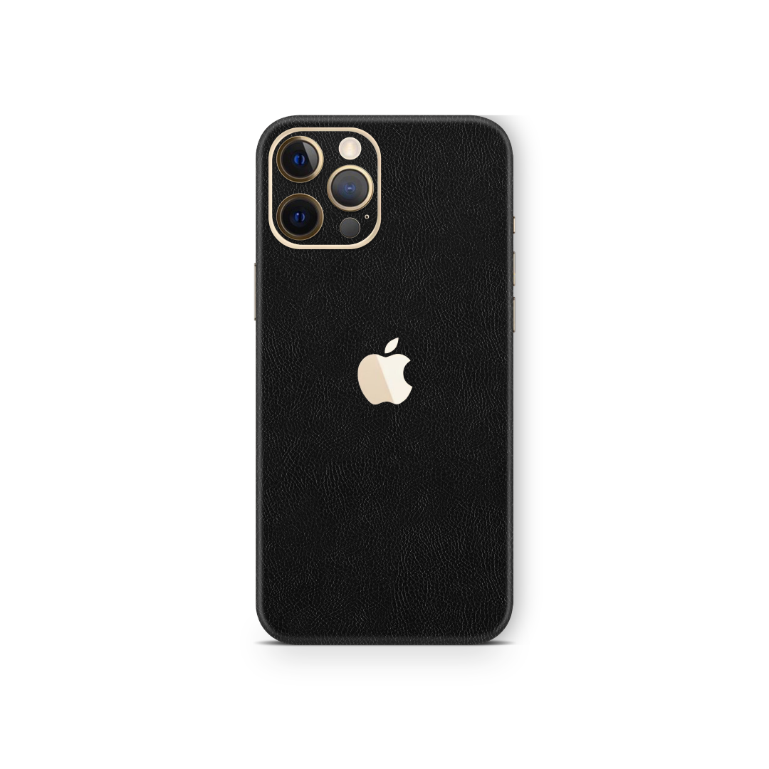 Cowhide Black Skin for iPhone 12 Pro