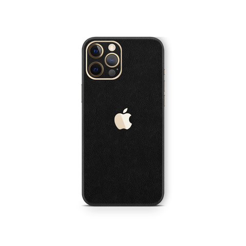 Cowhide Black Skin for iPhone 12 Pro