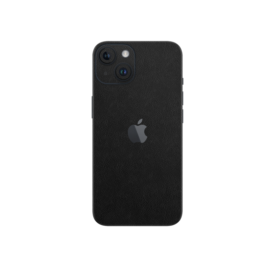 Cowhide Black Skin for Iphone 15