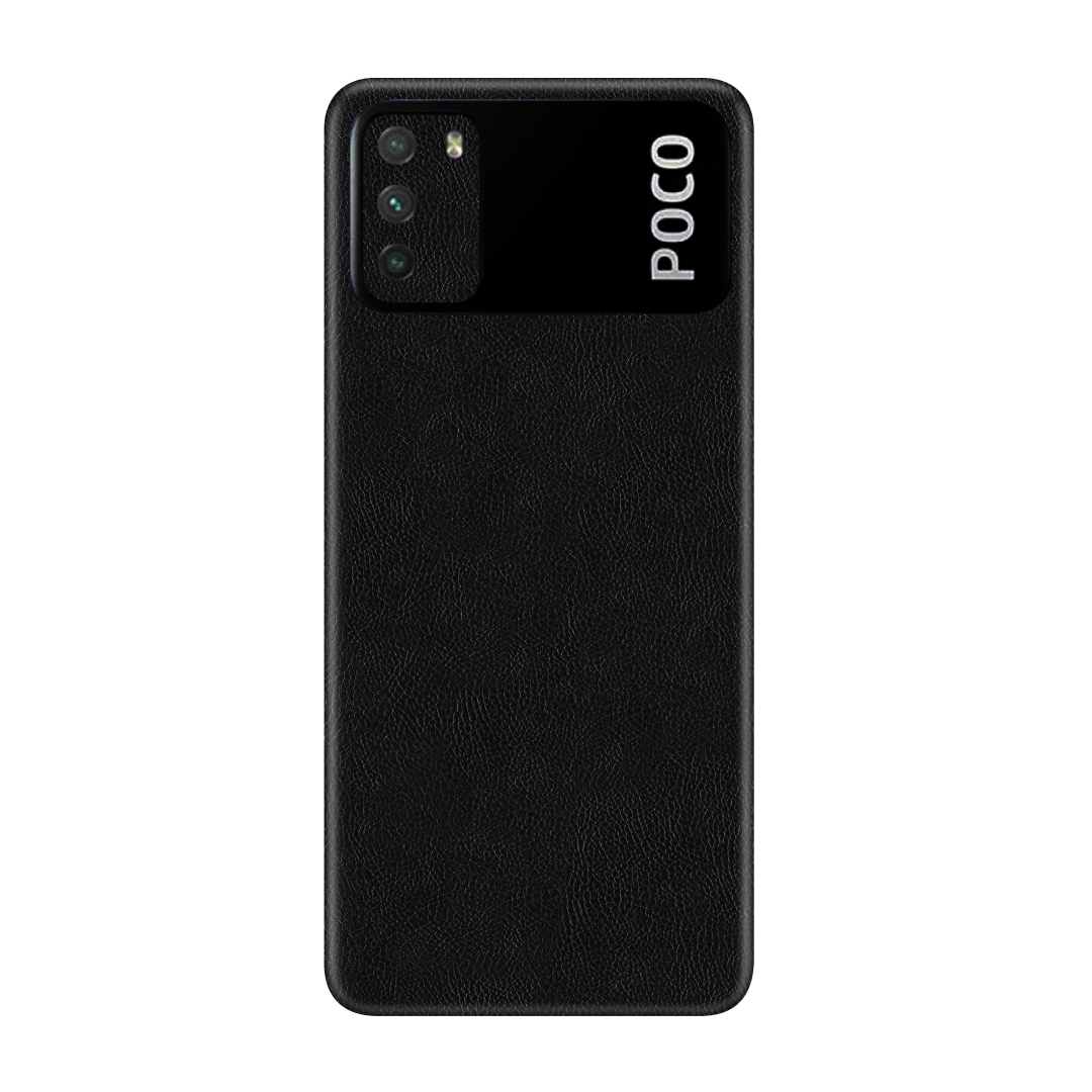 Cowhide Black Skin for Poco M3