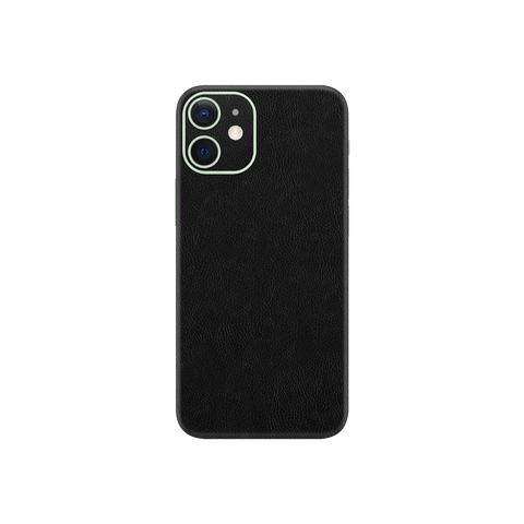 Cowhide Black Skin for iPhone 12 Mini