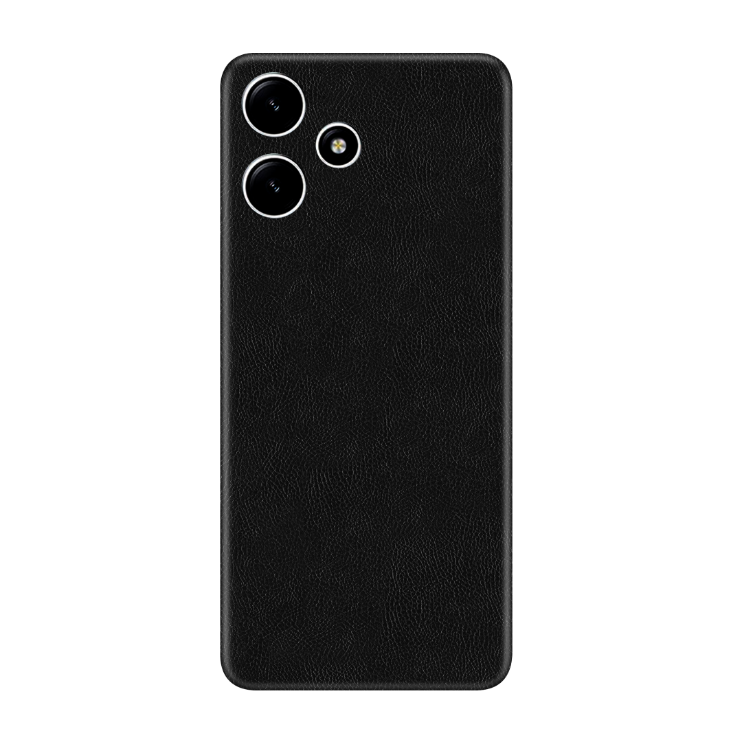 Cowhide Black Skin for Redmi 12 5G