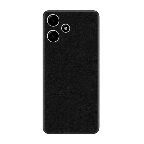 Cowhide Black Skin for Redmi 12 5G