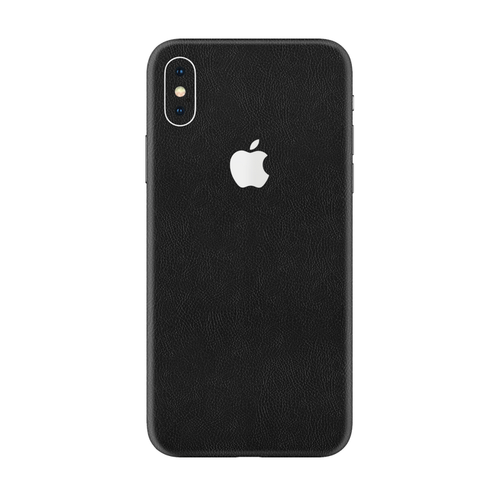 Cowhide Black Skin for iPhone XS