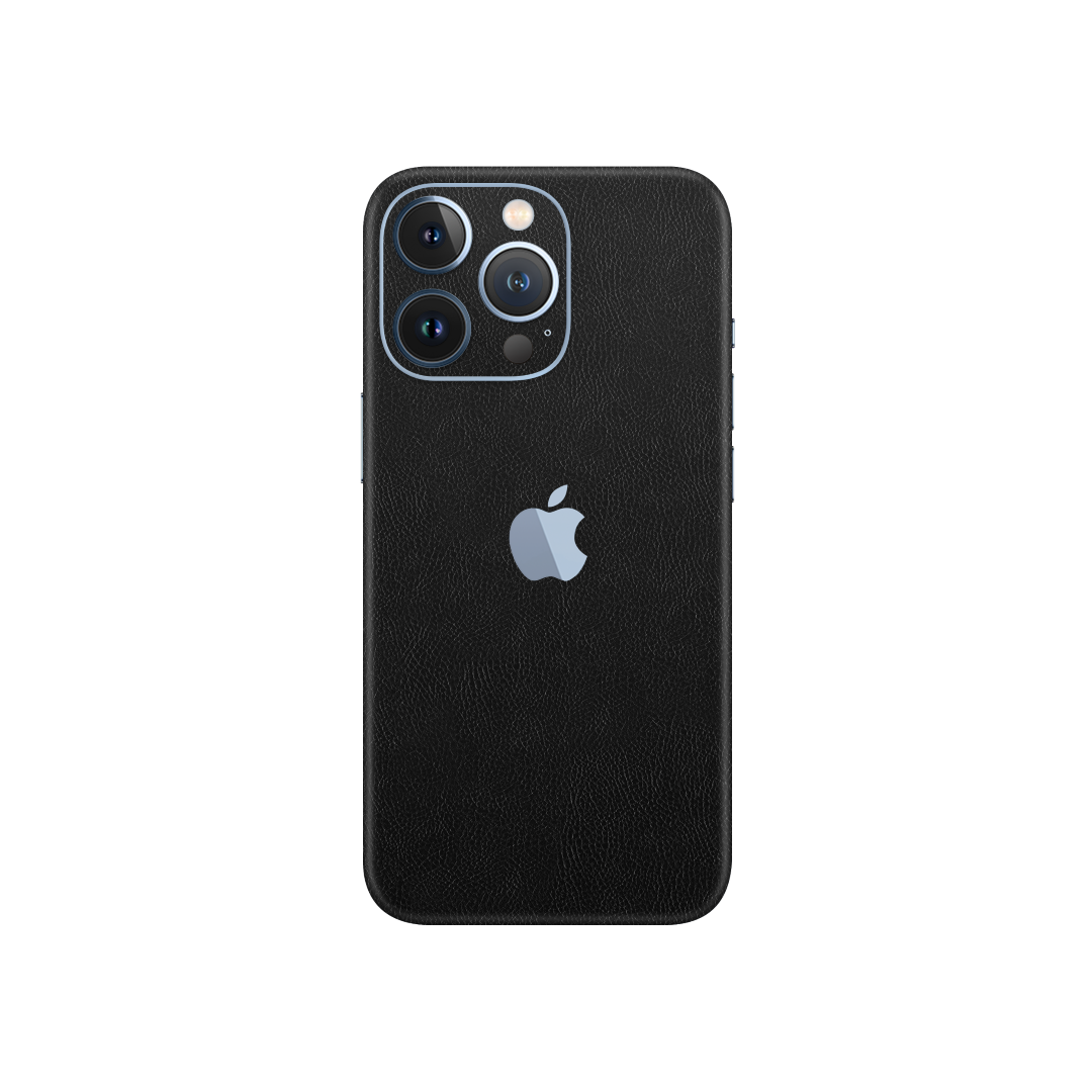 Cowhide Black Skin for iPhone 13 Pro