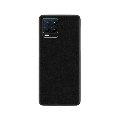 Cowhide Black Skin for Realme 8 Pro