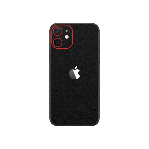 Cowhide Black Skin for iPhone 12