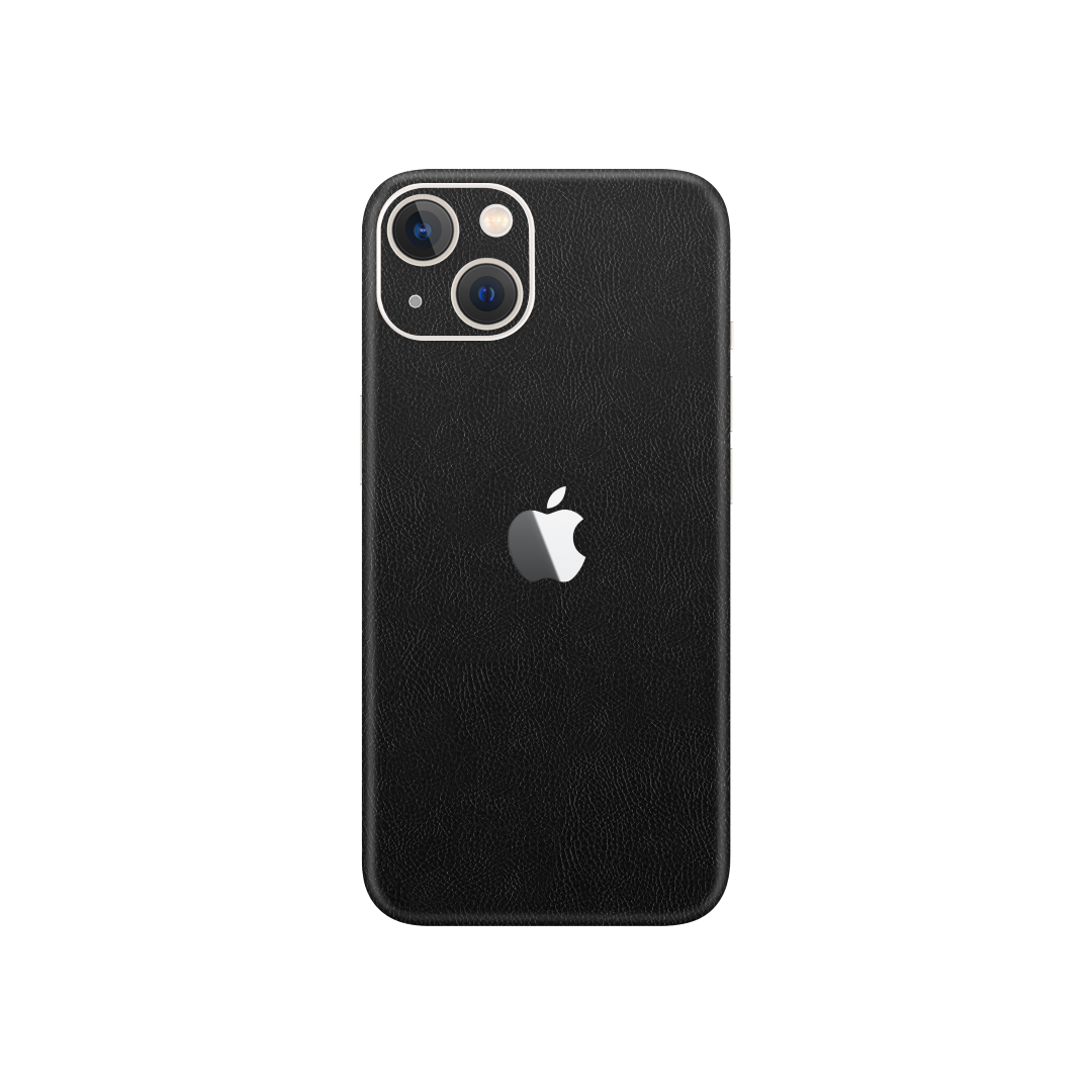 Cowhide Black Skin for iPhone 13