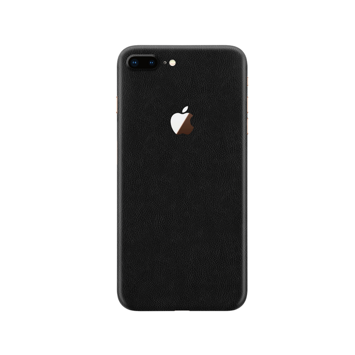 Cowhide Black Skin for iPhone 8 Plus