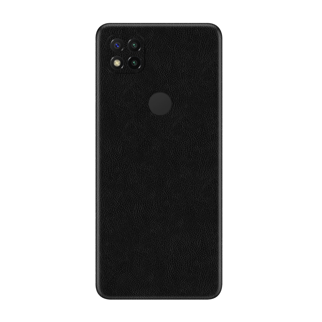 Cowhide Black Skin for Redmi 9c
