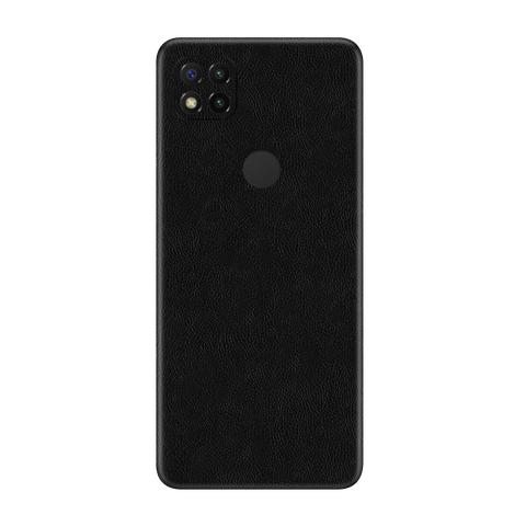 Cowhide Black Skin for Redmi 9c