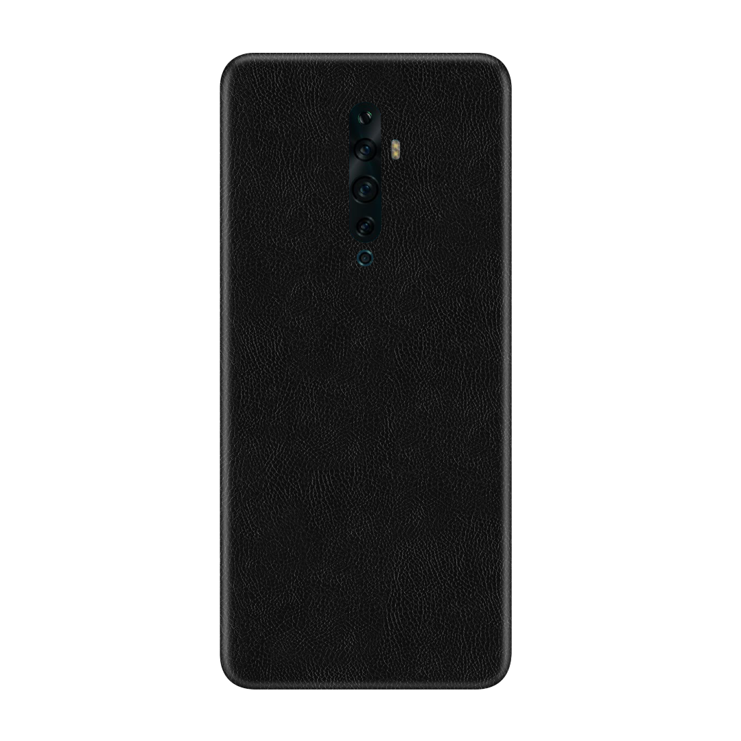 Cowhide Black Skin for Oppo Reno 2f