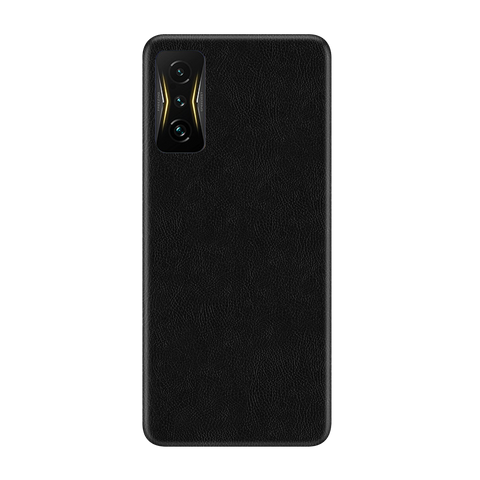 Cowhide Black Skin for Poco 4 GT