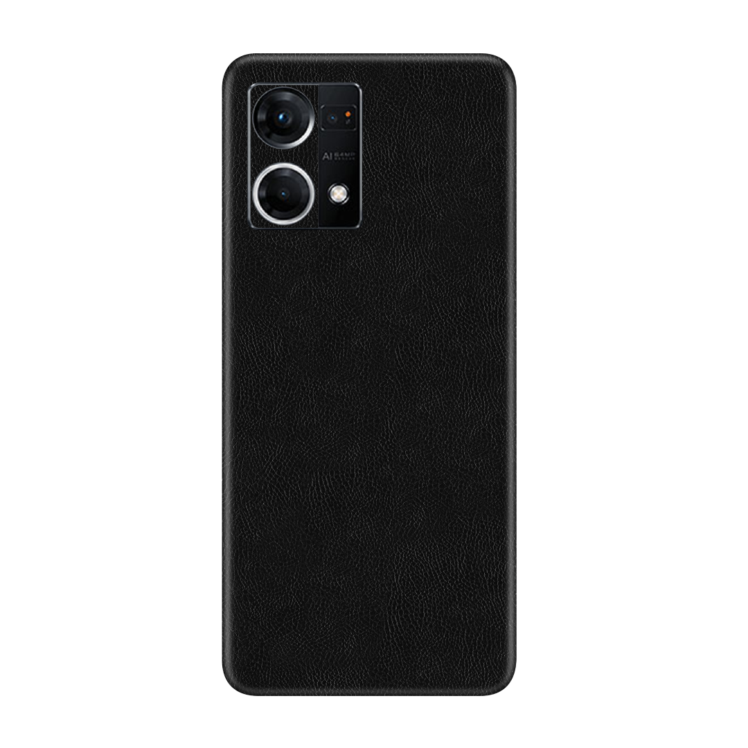 Cowhide Black Skin for Oppo F21 Pro 4G