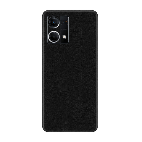 Cowhide Black Skin for Oppo F21 Pro 4G