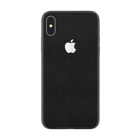 Cowhide Black Skin for iPhone Xs Max