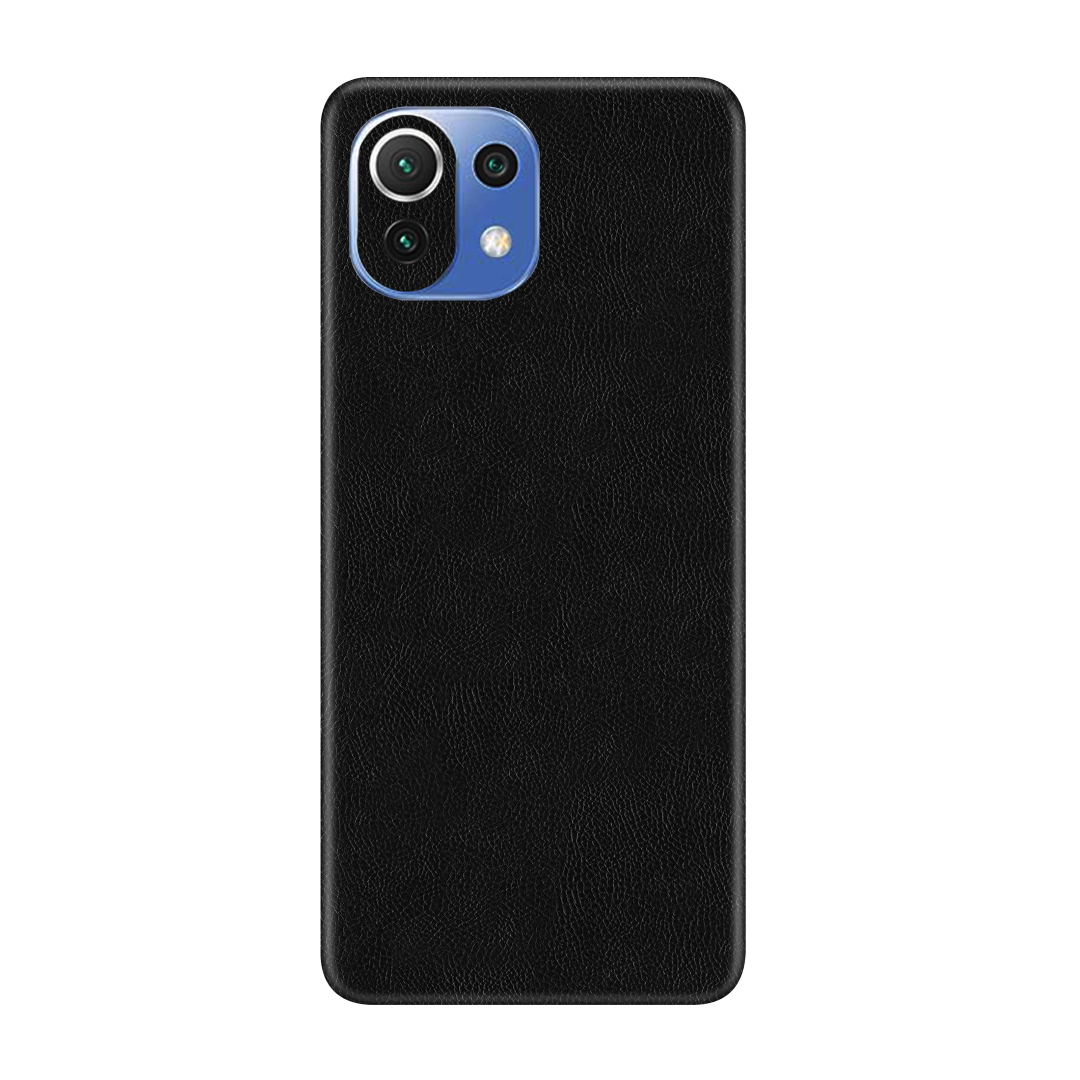 Cowhide Black Skin for MI 11 Lite