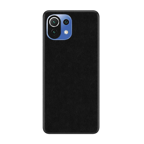 Cowhide Black Skin for MI 11 Lite